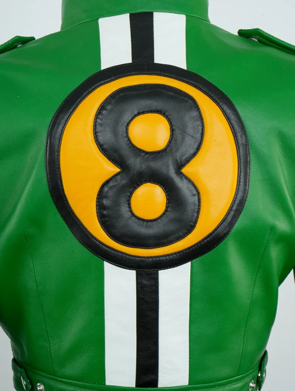Blue Mary Fatal Fury- KOF Inspired Green Cosplay Leather Jacket