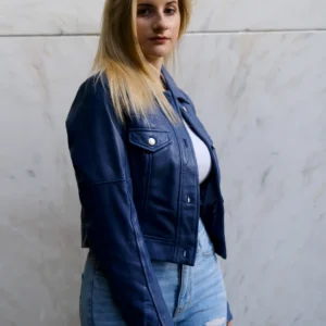 Womens Capsule Corp Future Trunks Leather Jacket