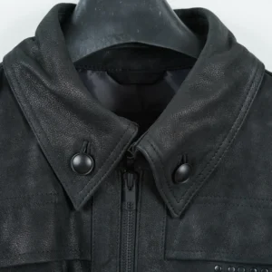 Handmade FF XV Noctis Lucis Black Cosplay Costume Leather Jacket