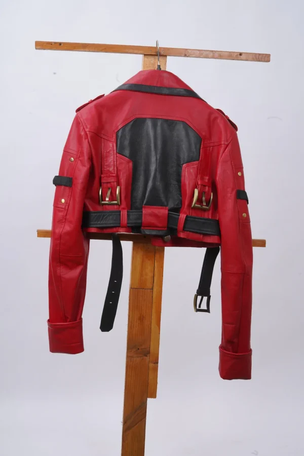Handmade Guilty Gear Strive Inspired Cosplay Leather Jacket | Sol Badguy Costume Jacket