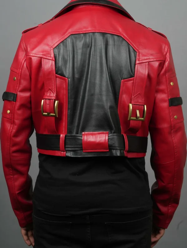 Handmade Guilty Gear Strive Inspired Cosplay Leather Jacket | Sol Badguy Costume Jacket