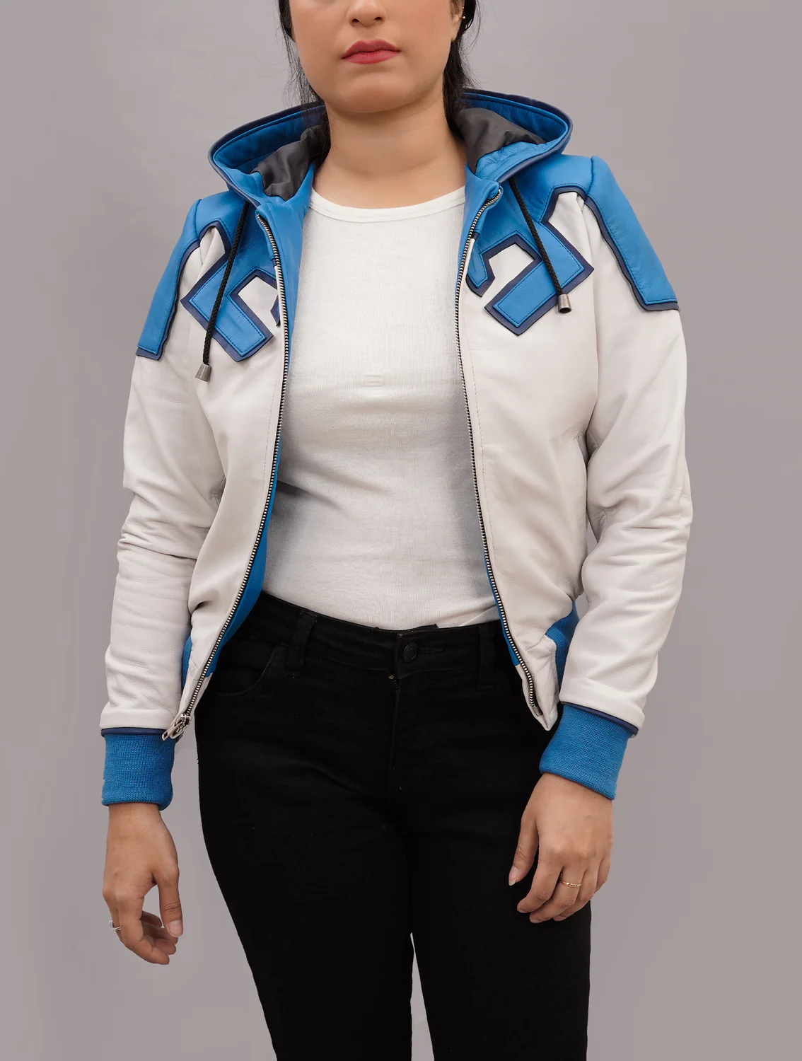 Handmade Inspired Jaime Reyes Beetle Leather Bomber Jacket