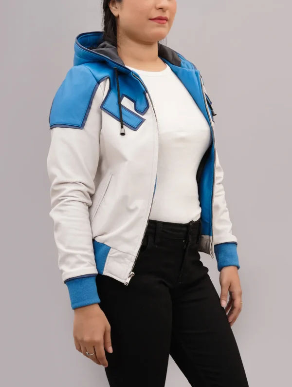 Handmade Inspired Jaime Reyes Beetle Leather Bomber Jacket - Image 2