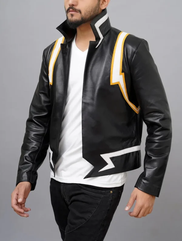 Handmade Denki Cosplay Costume Leather Jacket