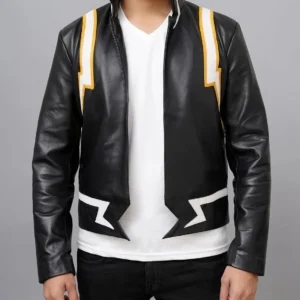 Handmade Denki Cosplay Costume Leather Jacket