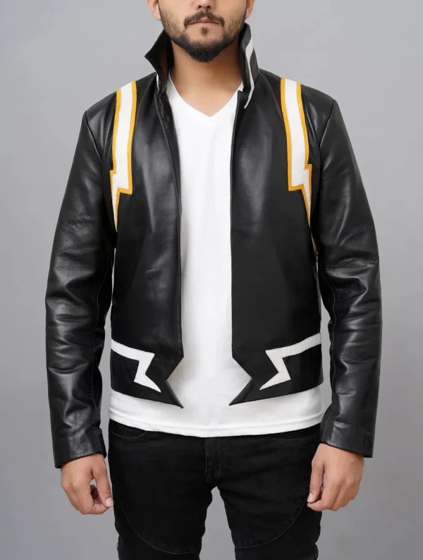 Handmade Denki Cosplay Costume Leather Jacket