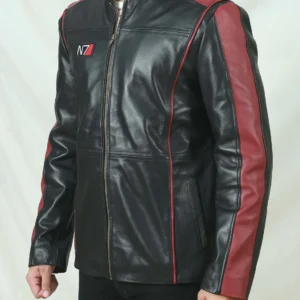 Mens Mass Effect Motorcycle Inspired Leather Jacket