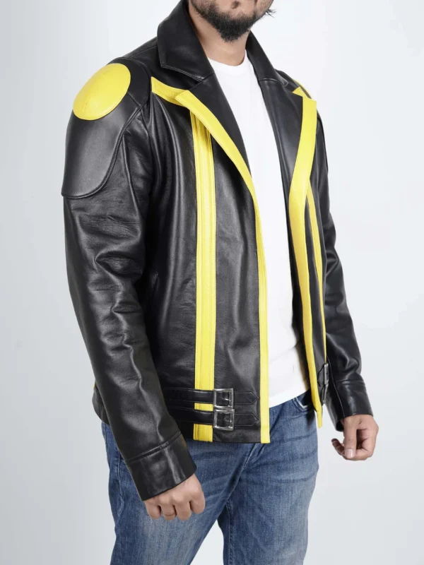 Mens Poke Spark Yellow Team Leader Jacket Anime Costume Cosplay Outfit
