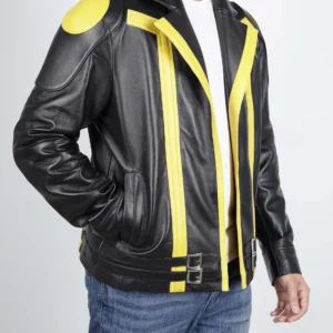 Mens Poke Spark Yellow Team Leader Jacket Anime Costume Cosplay Outfit
