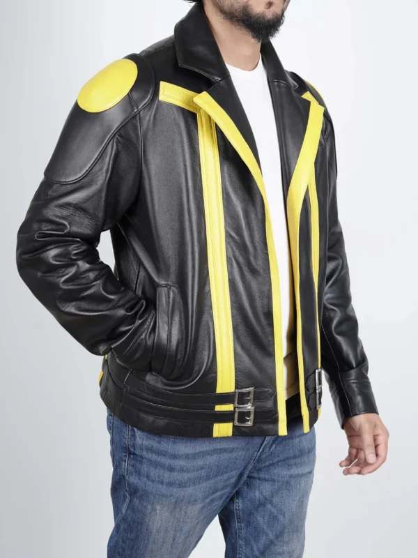 Mens Poke Spark Yellow Team Leader Jacket Anime Costume Cosplay Outfit