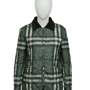 Women’s Quilted Green Checked Jacket