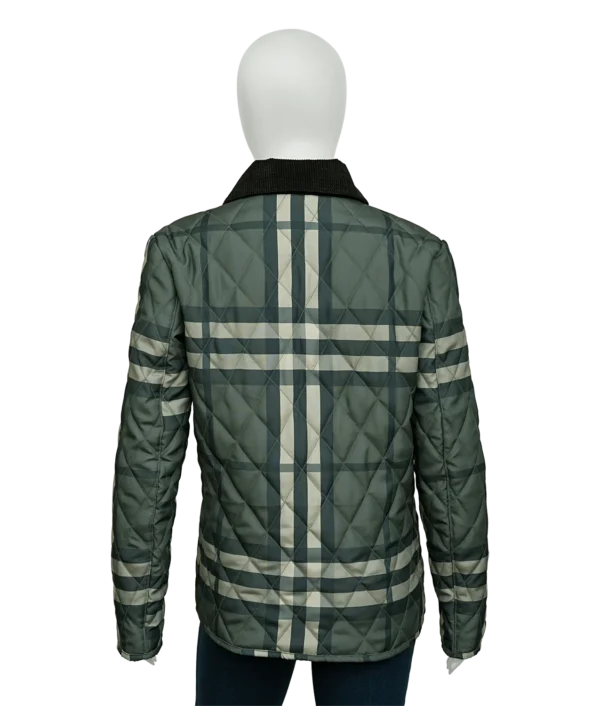 Women’s Quilted Green Checked Jacket