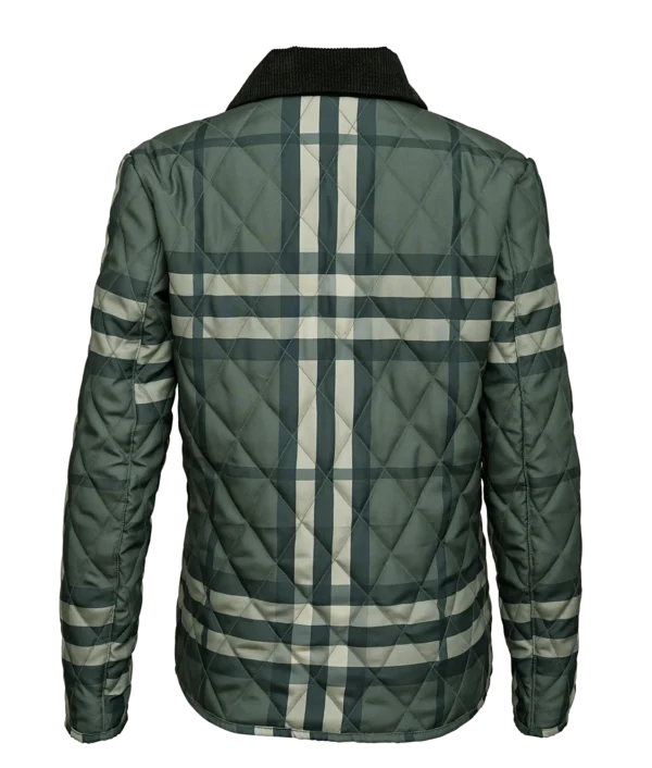 Women’s Quilted Green Checked Jacket