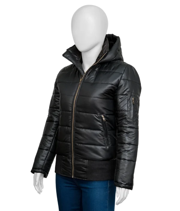 Women’s Stylish Black Puffer Jacket