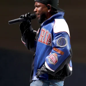 Handmade Kendrick Lamar Super Bowl Pglang Leather Jacket