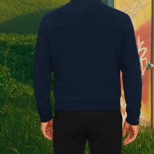 A Big Bold Beautiful Journey Colin Farrell Blue Suede Jacket
