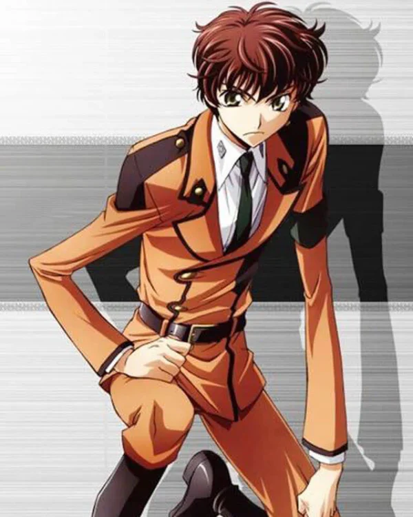 Code Geass Suzaku Kururugi Brown jacket