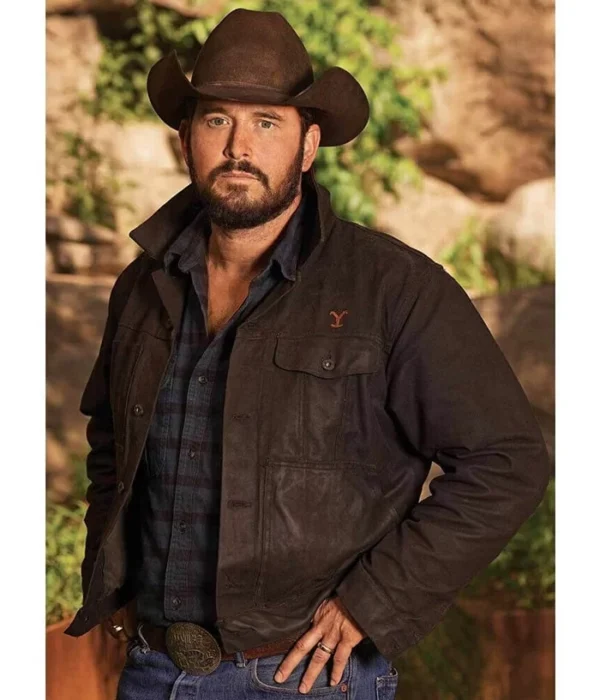 Cole Hauser Yellowstone Cowboy RIP Wheeler Denim Jacket