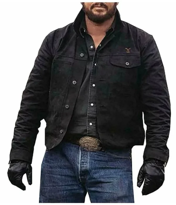 Cole Hauser Yellowstone Cowboy RIP Wheeler Denim Jacket