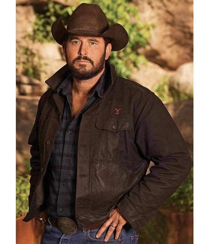 Cole Hauser Yellowstone Cowboy RIP Wheeler Denim Jacket