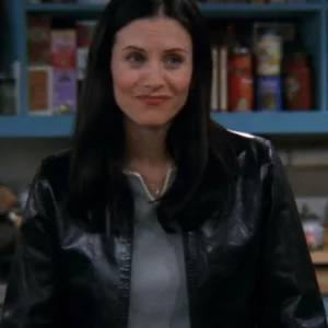 Friends Monica Black Leather Jacket