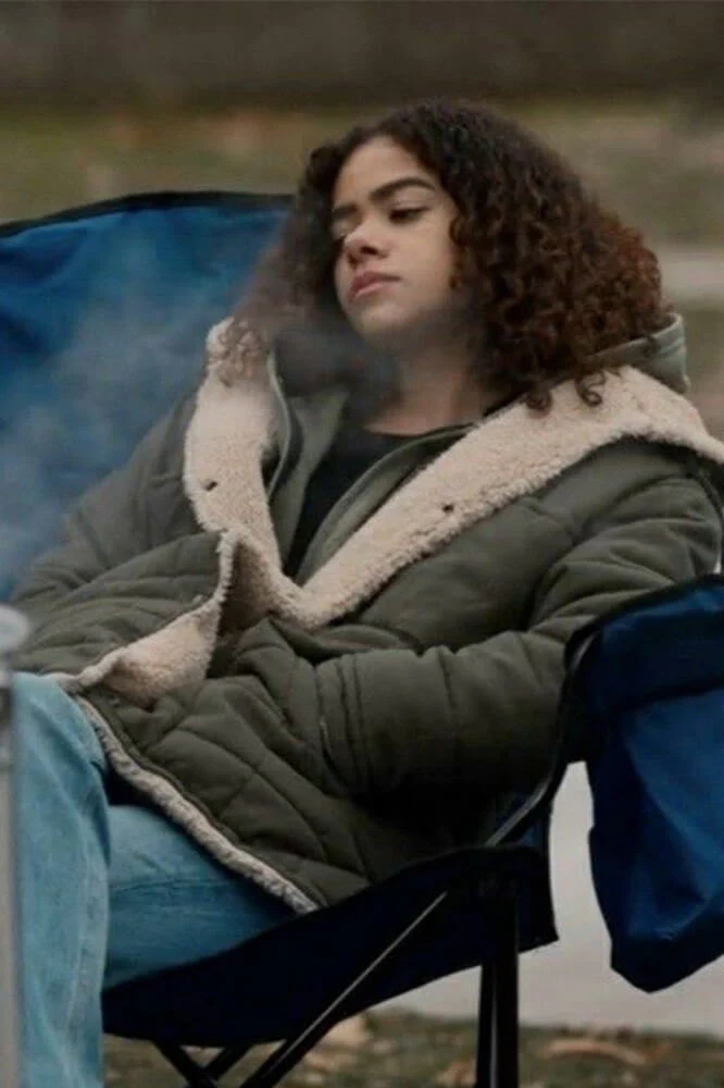 Ginny & Georgia Green Shearling Jacket