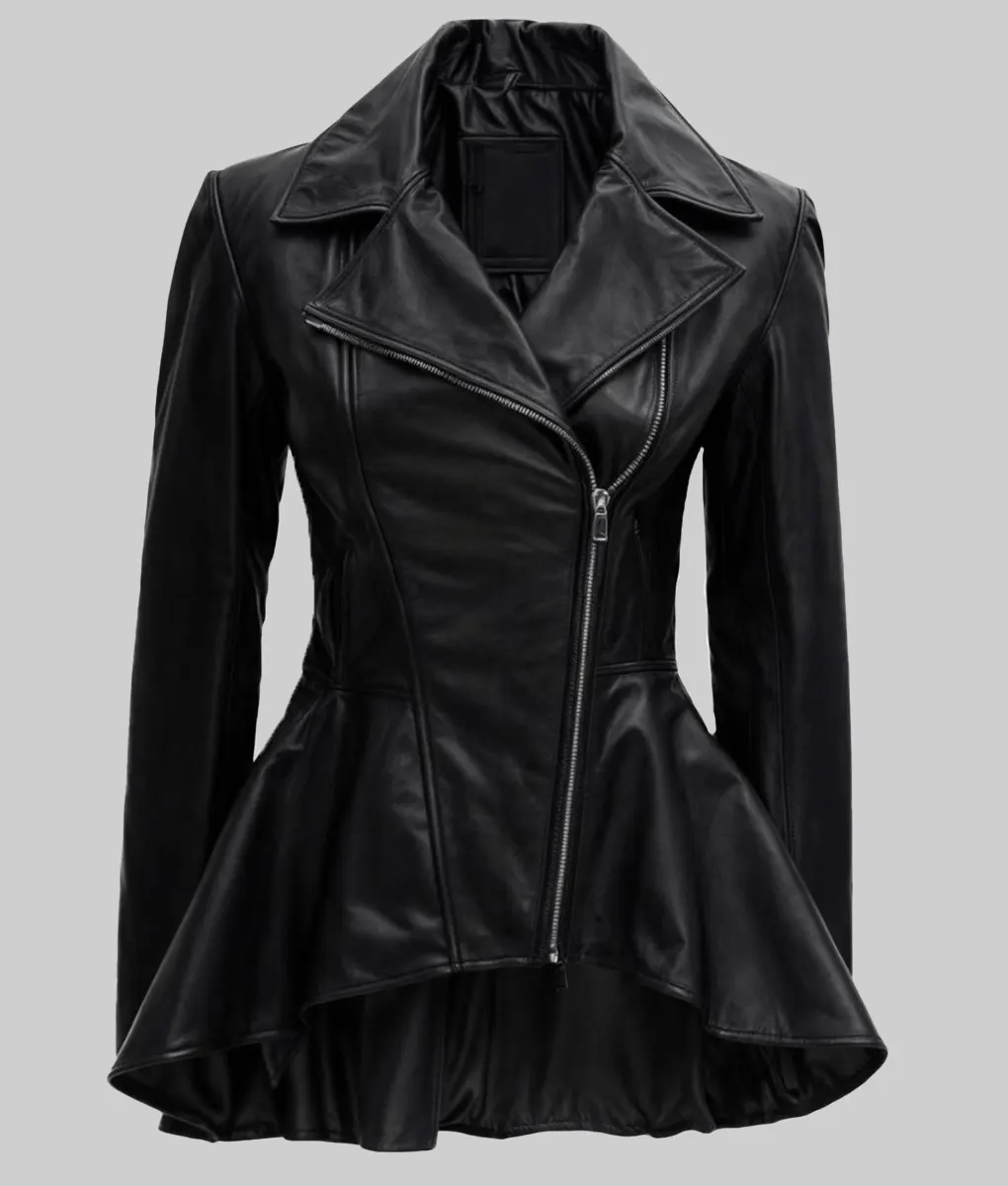 Olivia Women’s Black Leather Jacket
