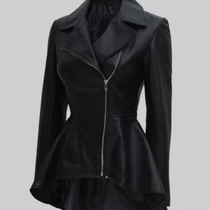 Olivia Women’s Black Leather Jacket