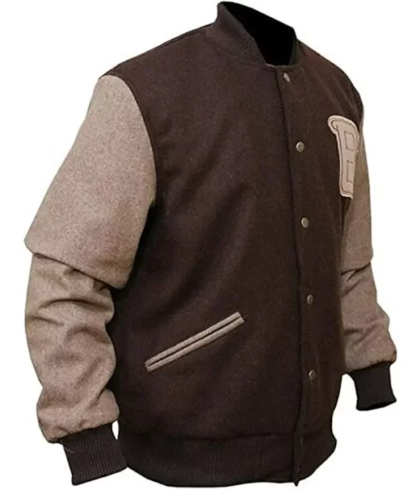 Payday 2 Hotline Miami Brown Bomber Varsity Jacket
