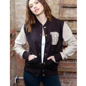 Payday 2 Hotline Miami Brown Bomber Varsity Jacket