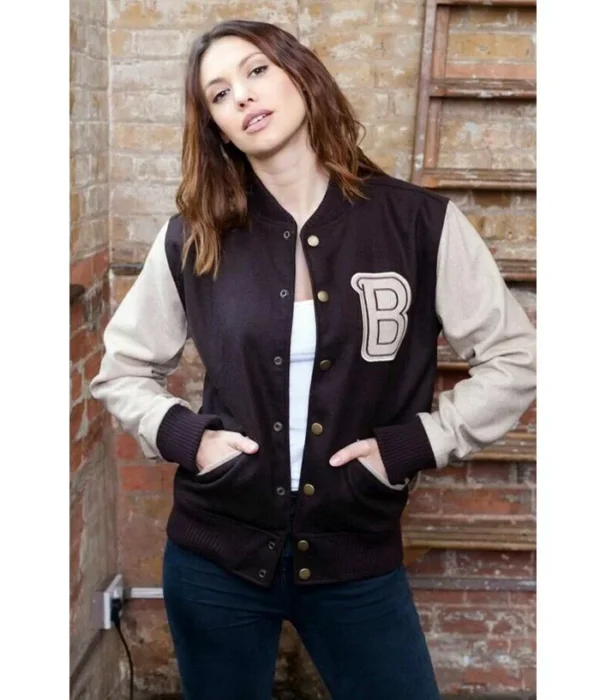 Payday 2 Hotline Miami Brown Bomber Varsity Jacket