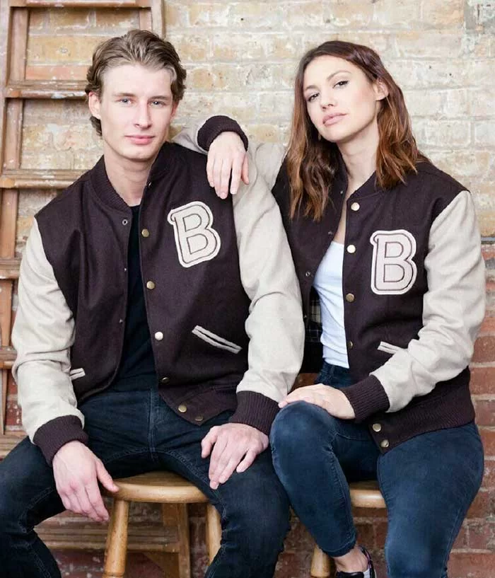 Payday 2 Hotline Miami Brown Bomber Varsity Jacket
