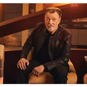 Star Trek Picard Season 3 Riker Leather Jacket Starfleet Costume