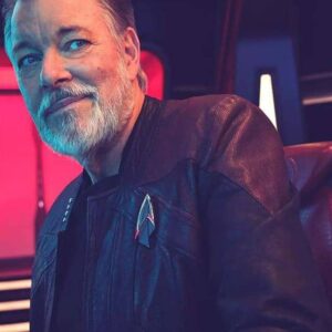 Star Trek Picard Season 3 Riker Leather Jacket Starfleet Costume