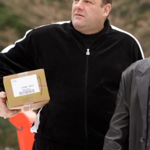 Tony Soprano Black Tracksuit Jacket