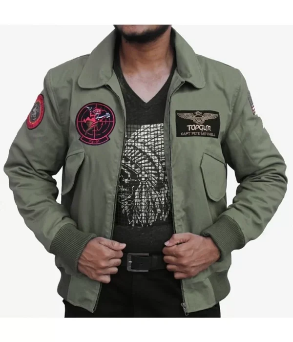 Men’s Flight Bomber Top Gun 2 Pete Maverick Tom Cruise Jacket