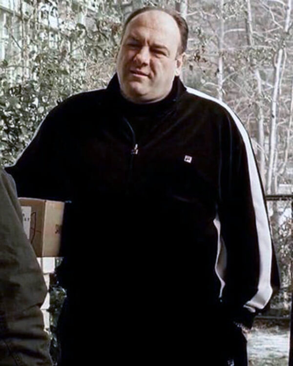 Tony Soprano Black Tracksuit Jacket