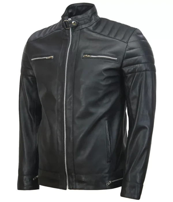 Top G Andrew Tate Black Leather Biker Jacket