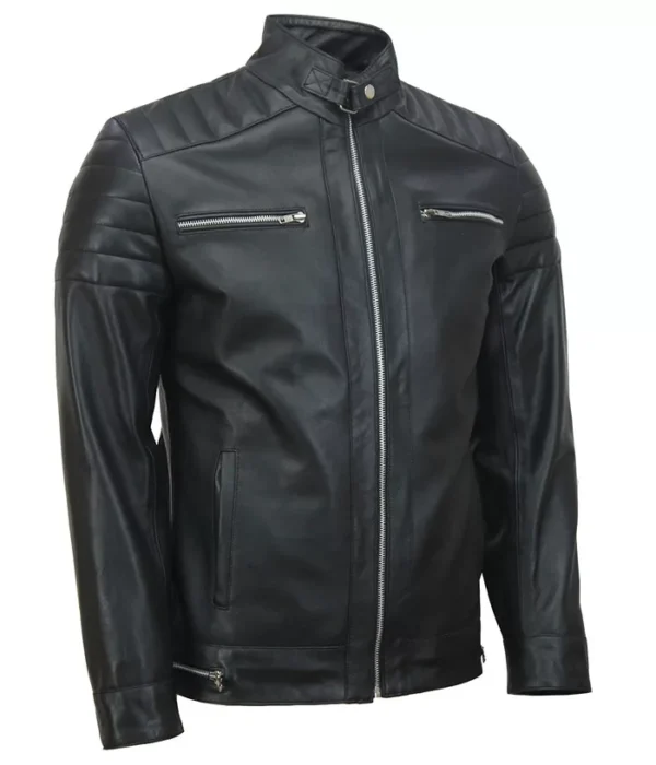Top G Andrew Tate Black Leather Biker Jacket