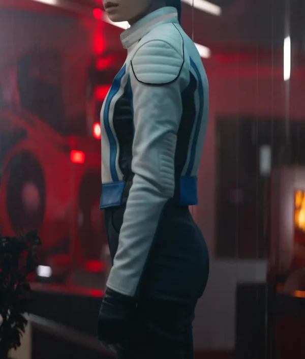 Tron Ares Greta Lee Cafe Racer Jacket
