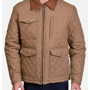 Yellowstone John Dutton Cowboy Brown Quilted Kevin Costner Jacket