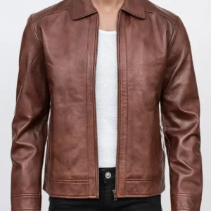 Ember Brown Leather Jacket