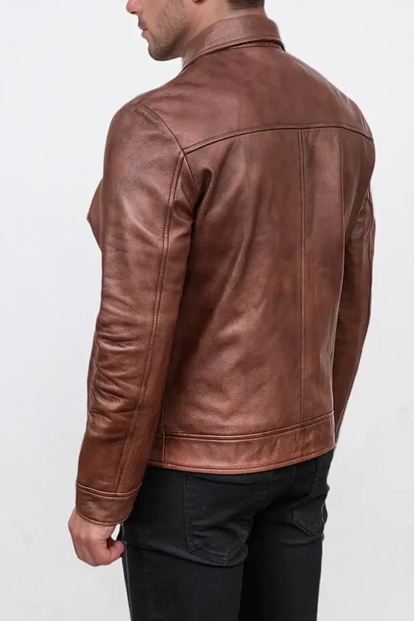 Ember Brown Leather Jacket