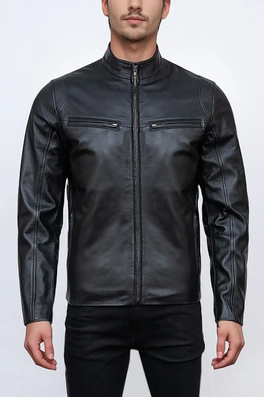 Prime Black Leather Jacket
