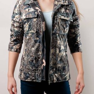 Rousseau Camouflage Wool Blend Jacket For Women’s