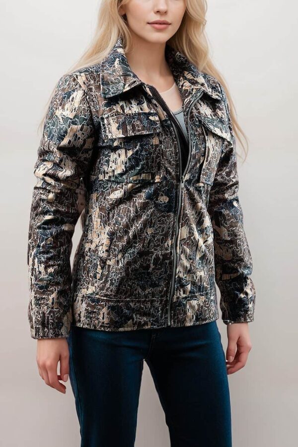 Rousseau Camouflage Wool Blend Jacket For Women’s