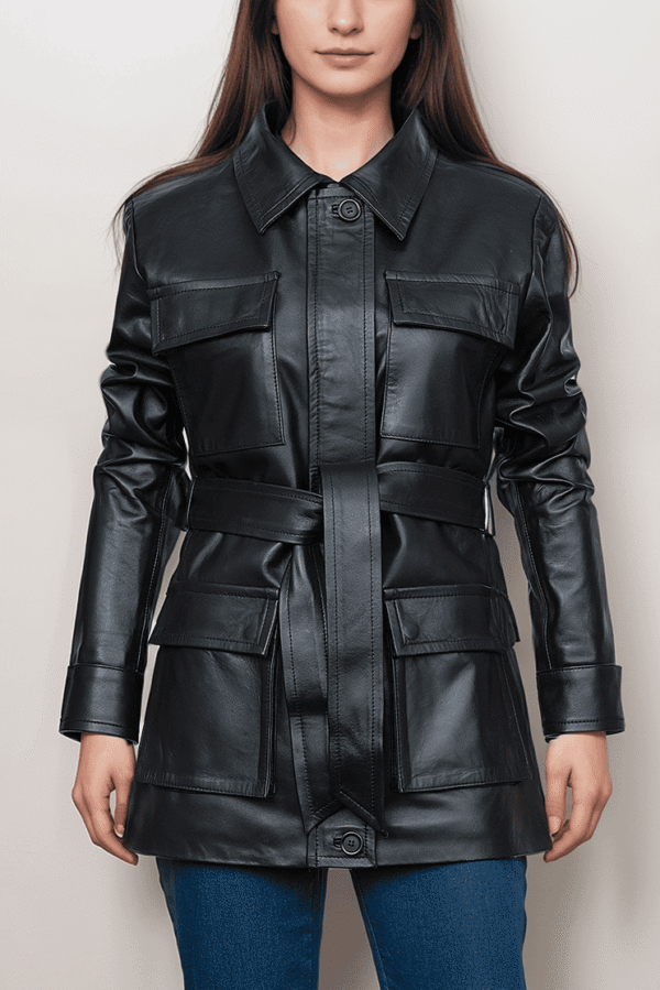 Timeless Black Leather Jacket for Women