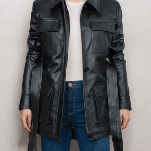 Timeless Black Leather Jacket for Women