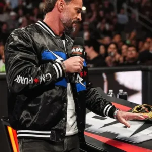 CM Punk Chicago Made Black Bomber Jacket