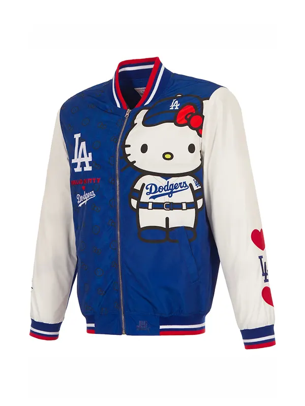 Hello Kitty Dodgers Bomber Jacket